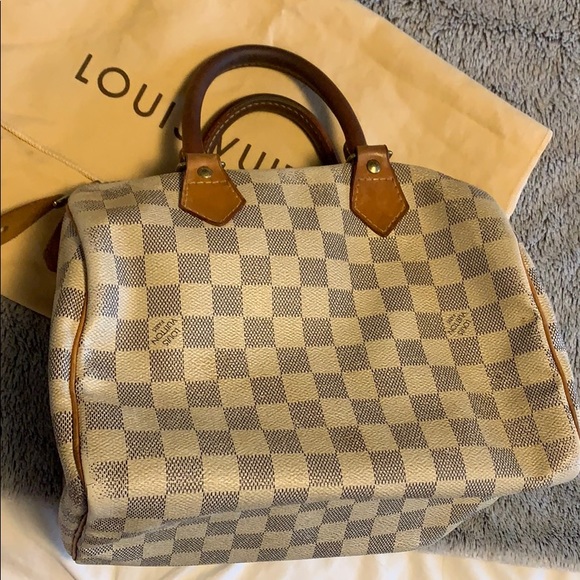 Louis Vuitton Handbags - Authentic Louis Vuitton Speedy 25 in Damier Azur